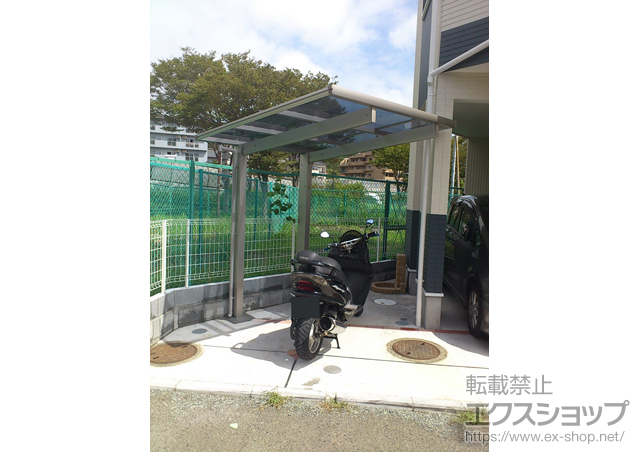 神奈川県藤沢市ののサイクルポート・駐輪場 エフルージュ ミニ 積雪〜20cm対応 施工例