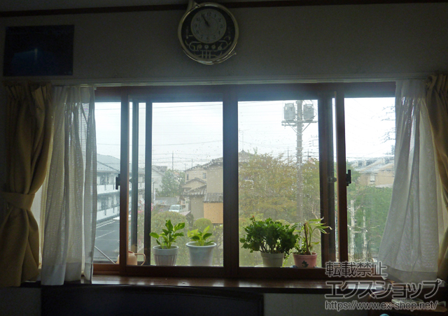 埼玉県吉川市のの二重窓（内窓） インプラス ダストバリア仕様 引違い窓 4枚建て 施工例