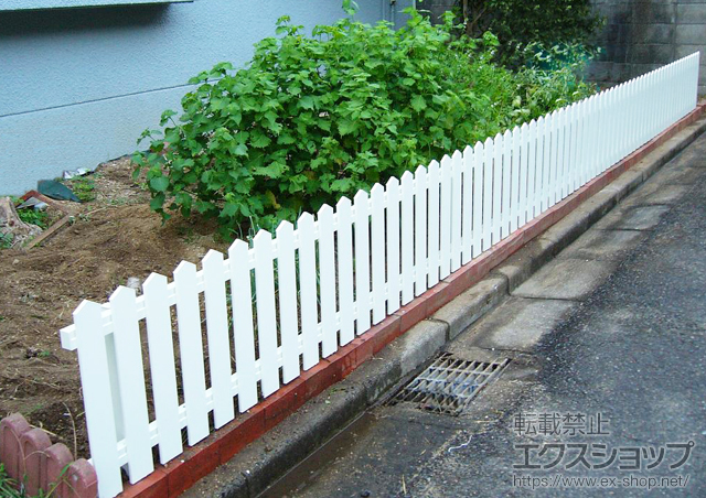 岡山県倉敷市ののフェンス・柵 レスティンフェンス7型 自由柱タイプ 施工例