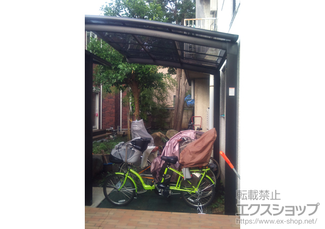 東京都中野区のLIXIL リクシル（トステム）のカーポート カーブポートシグマIII ミニ 積雪〜20cm対応 施工例