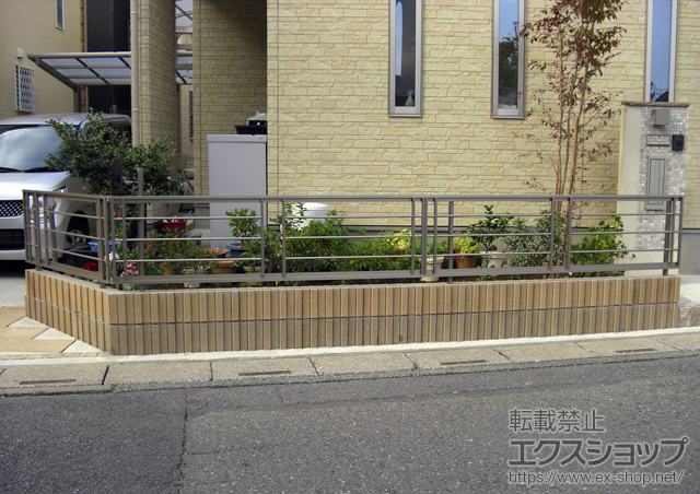 埼玉県さいたま市ののフェンス・柵 ライフモダンII BP型フェンス フリーポールタイプ 施工例