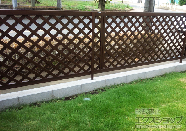 東京都小平市ののフェンス・柵 スタンダードフェンス2型 自由柱施工 施工例