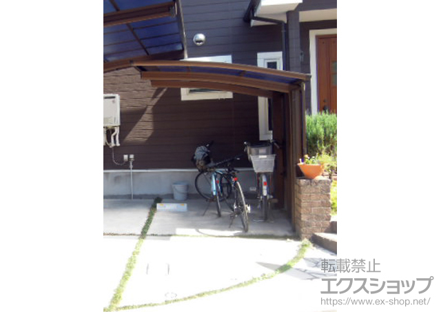 神奈川県厚木市ののサイクルポート・駐輪場 プレシオスポート ミニ 積雪〜20cm対応+サイドパネル 施工例