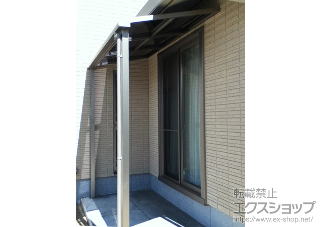 福島県いわき市のLIXIL リクシル（トステム）のテラス屋根 ライザーテラスII F型 テラスタイプ 単体 積雪〜20cm対応 施工例