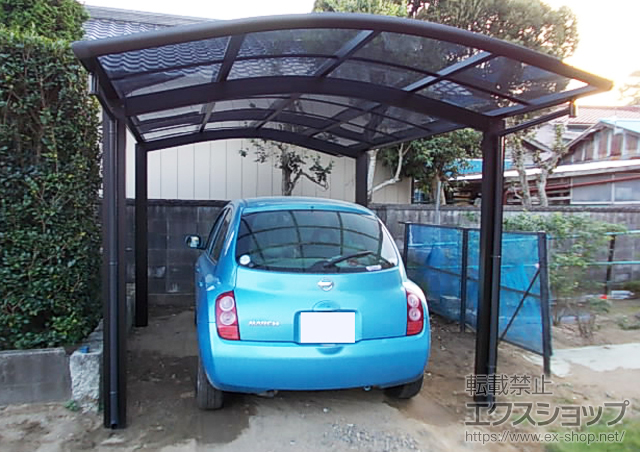 茨城県稲敷市ののカーポート レイナワンポート 積雪〜20cm対応 施工例
