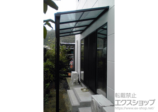 滋賀県大津市のLIXIL リクシル（トステム）のテラス屋根 ライザーテラスII F型 テラスタイプ 単体 施工例