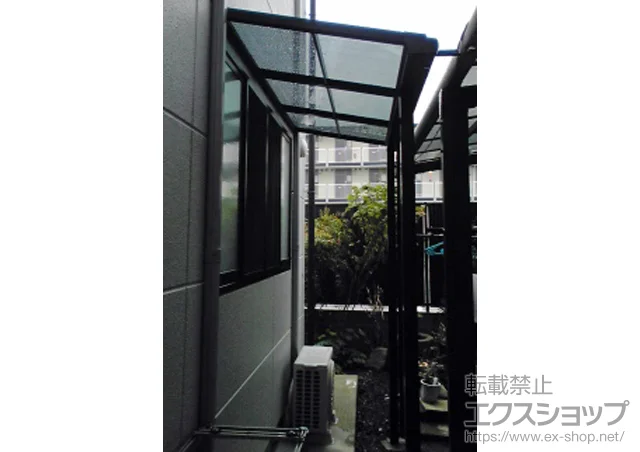 滋賀県大津市のLIXIL リクシル（トステム）のテラス屋根 ライザーテラスII F型 テラスタイプ 単体 施工例