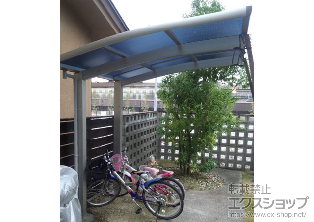 滋賀県彦根市ののサイクルポート・駐輪場 レイナポートミニ 積雪〜20?対応 施工例