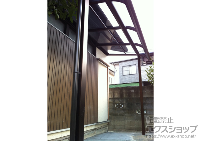 福岡県福岡市東区ののテラス屋根 プレシオステラス R型 テラスタイプ 単体 積雪〜20cm対応 施工例