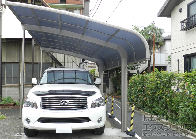 東京都大田区のLIXIL リクシル（トステム）のカーポート テールポートシグマIII　積雪〜20cm対応 施工例