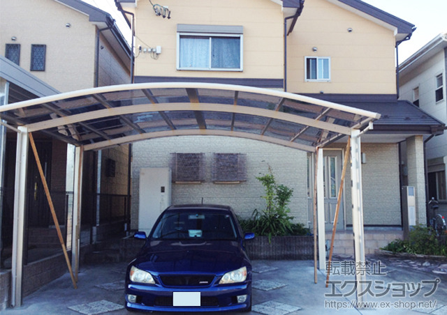 愛知県小牧市ののカーポート レイナツインポート 積雪〜20cm対応 施工例