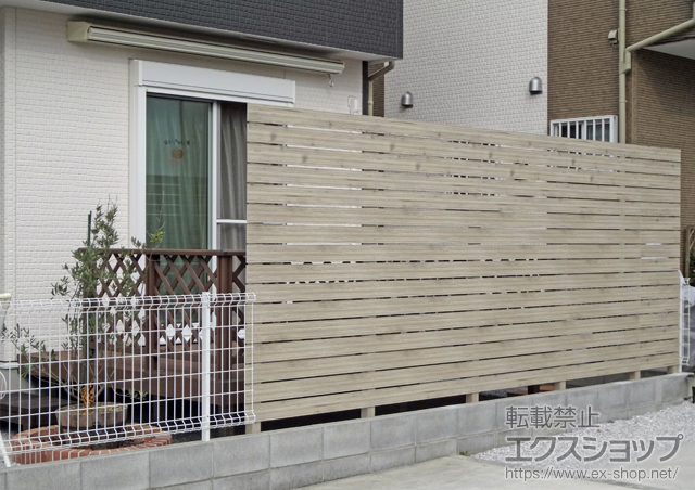 東京都八王子市ののフェンス・柵 エバーアートウッド部材 施工例