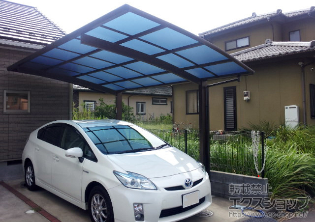 茨城県常総市ののカーポート プレシオスポート 積雪〜20cm対応 施工例