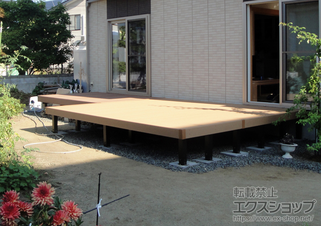 山形県米沢市ののウッドデッキ リウッドデッキ200 施工例