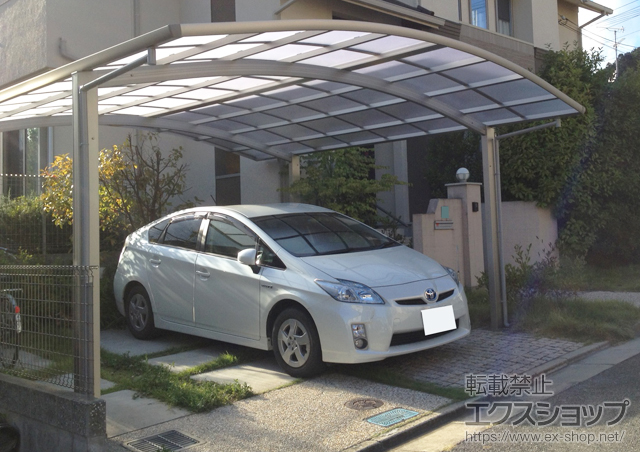 兵庫県川西市ののカーポート レイナツインポート 積雪〜20cm対応 施工例