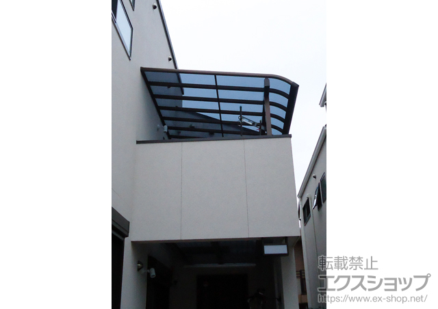 東京都練馬区ののバルコニー・ベランダ屋根 ヴェクターテラス R型 テラスタイプ 単体 積雪〜20cm対応 *1階用転用 施工例