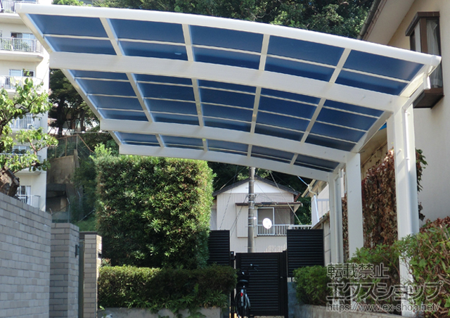 千葉県市川市ののカーポート レイナポート 延長 積雪〜20cm対応 施工例