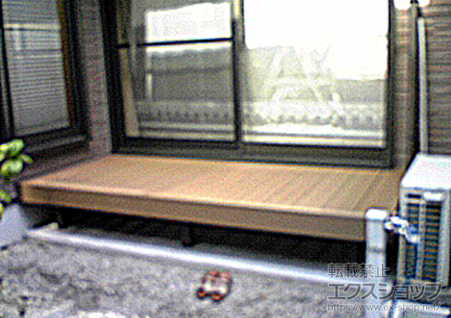 福岡県福岡市のLIXIL リクシル（トステム）のウッドデッキ リコステージII 単体 施工例