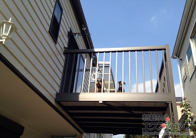 千葉県松戸市ののバルコニー アクトステージA 柱建式 細格子 施工例