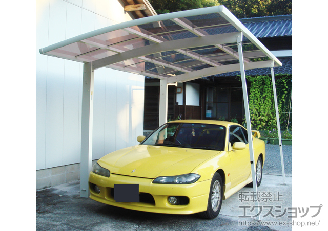 福岡県遠賀郡岡垣町ののカーポート レイナポート 積雪〜20ｃｍ対応＋着脱式サポート柱 2本入り 施工例