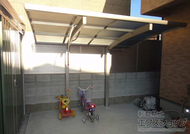 岡山県岡山市ののサイクルポート・駐輪場 レイナポート ミニ 積雪〜20cm対応 施工例