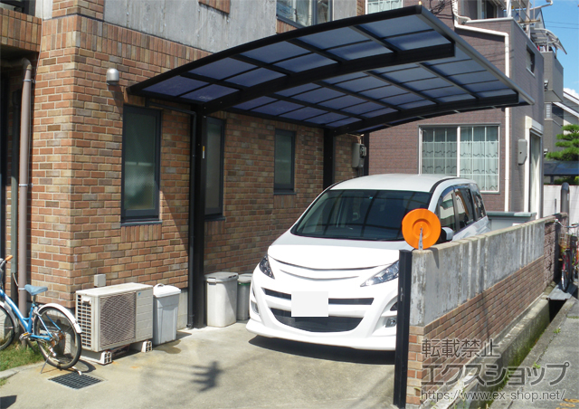 兵庫県尼崎市ののカーポート レイナポート 積雪〜20cm対応 施工例