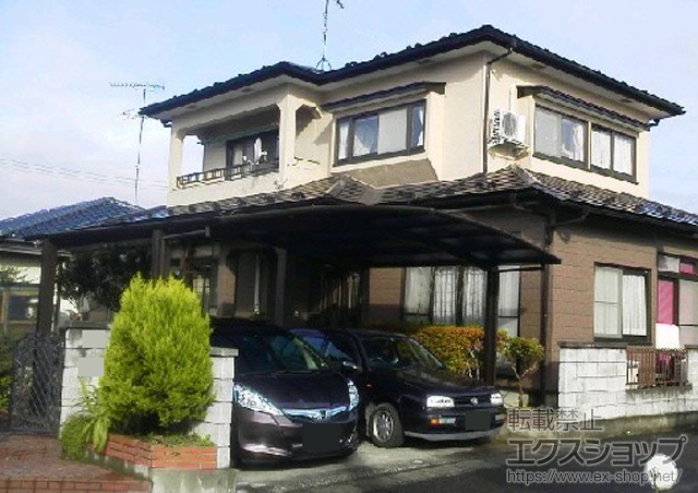 宮城県柴田郡柴田町ののカーポート レイナポート M合掌 積雪〜20cm対応 施工例