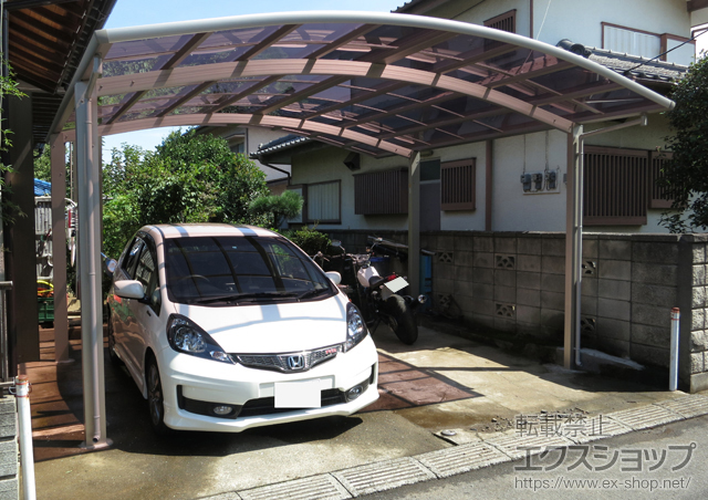 千葉県八千代市ののカーポート レイナツインポート 積雪〜20cm対応 施工例