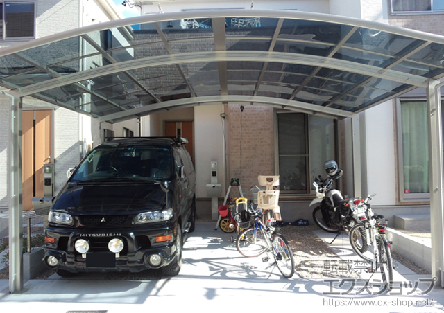 愛知県名古屋市ののカーポート レイナツインポート 積雪〜20cm対応 施工例