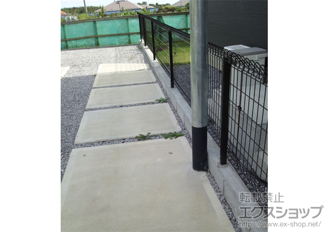 千葉県佐倉市ののフェンス・柵 メッシュフェンス G-10R 施工例