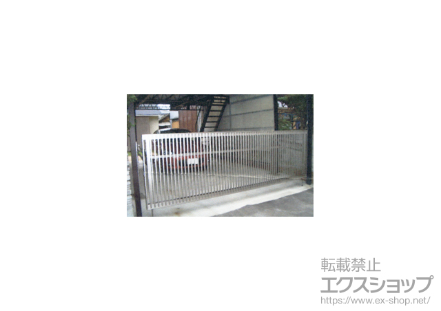 広島県広島市南区ののカーゲート ワイドオーバードアS2型 手動式 施工例