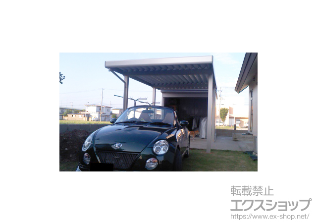 青森県つがる市ののカーポート ジーポートneo 積雪100cmＡタイプ 4本柱 施工例