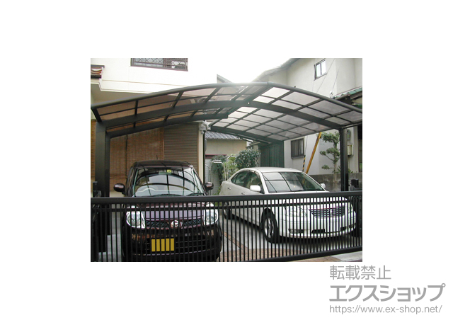 兵庫県加古郡稲美町ののカーポート メジャーポートII Rタイプ 積雪〜20cm対応 施工例
