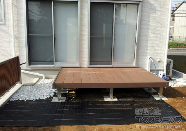 埼玉県さいたま市ののウッドデッキ リウッドデッキ 200 単体 施工例