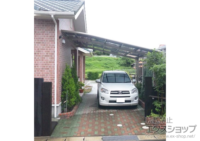 佐賀県多久市のLIXIL リクシル（トステム）のカーポート ルーフポートシグマIII 積雪〜20cm対応 施工例