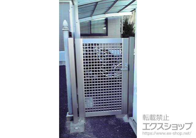 東京都新宿区のの門扉 エクスライン門扉 3型 片開 施工例