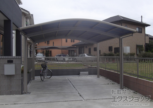 茨城県那珂市ののカーポート レイナツインポート 積雪〜20? 施工例