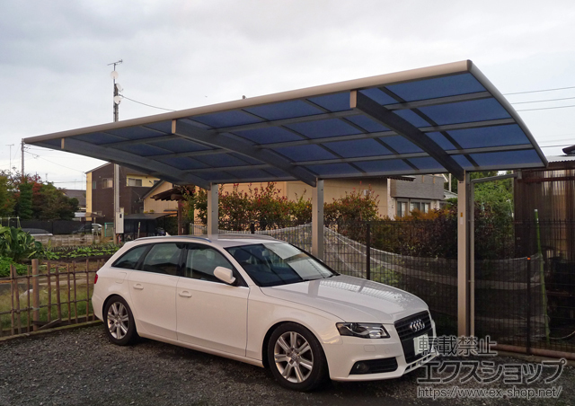 栃木県下野市ののカーポート レイナポートZ 積雪〜20cm対応 施工例