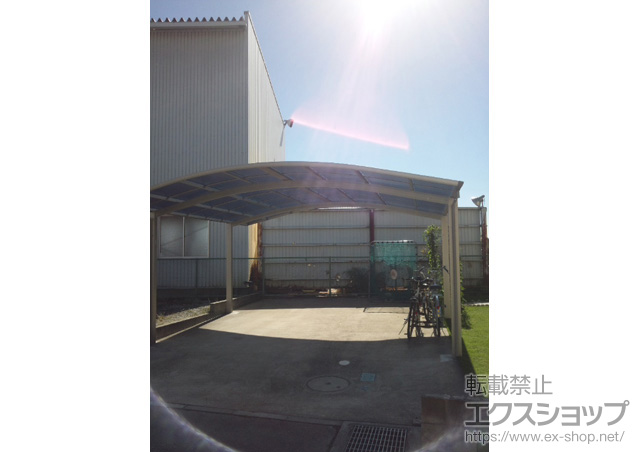 茨城県土浦市ののカーポート プレシオスポート ワイド 積雪〜20cm対応 施工例