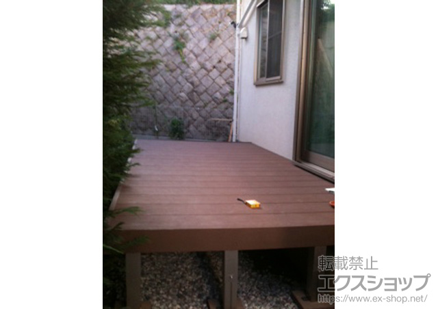 神奈川県川崎市ののウッドデッキ リウッドデッキ200 単体 施工例