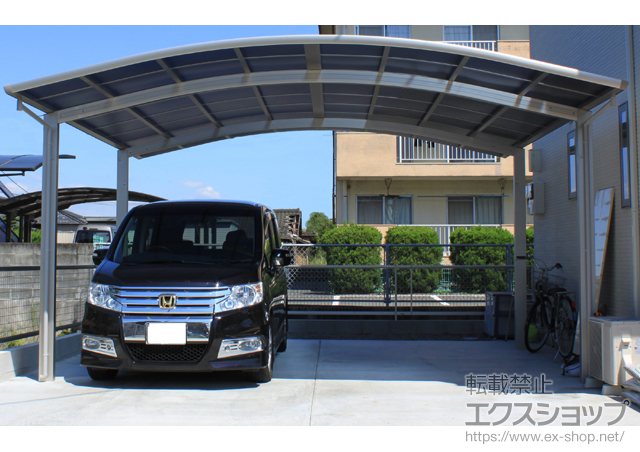 熊本県八代市ののカーポート レイナツインポート 積雪〜20cm対応 施工例