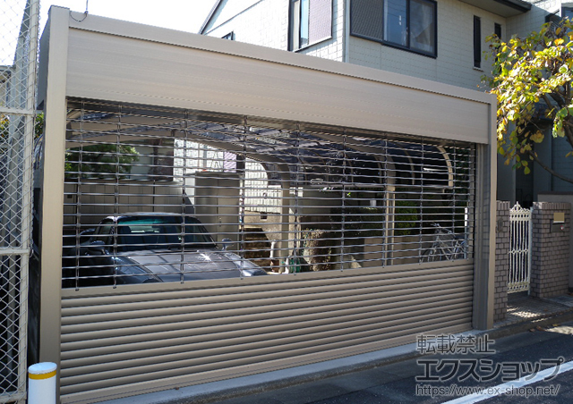 東京都板橋区ののガレージシャッター ワイドシャッター Fタイプ コンビ【特注】 施工例