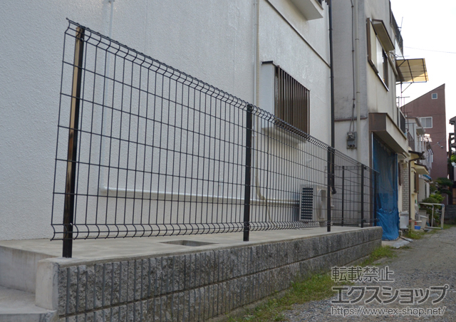 大阪府東大阪市ののフェンス・柵 ハイグリッドフェンスUF8型 フリーポールタイプ 施工例