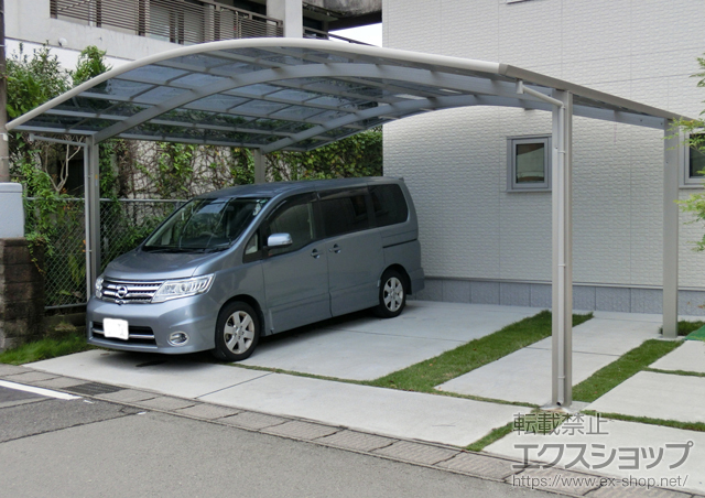 鹿児島県鹿児島市ののカーポート レイナツインポート 積雪〜20cm対応 施工例
