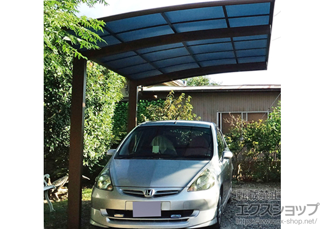 山梨県笛吹市ののカーポート プレシオスポート 積雪〜20cm対応 施工例