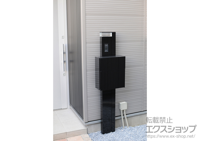 東京都葛飾区のの機能門柱・ポスト ファンクションユニット ルミフェイス ポスト付き仕様 施工例