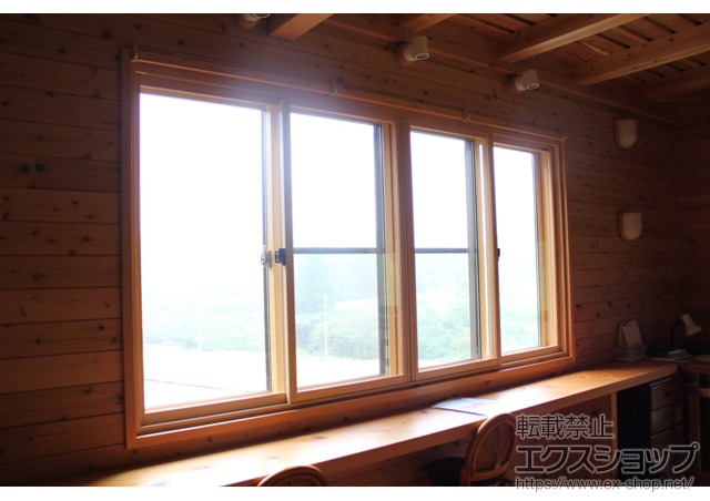 宮城県伊具郡丸森町のの二重窓（内窓） プラマードＵ 引違い窓 4枚建 施工例