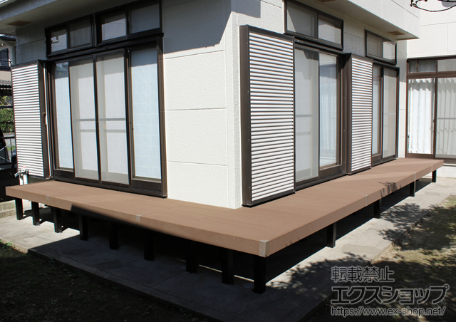 茨城県ひたちなか市ののウッドデッキ リウッドデッキ200 施工例