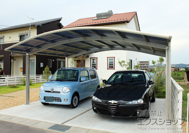 岐阜県岐阜県ののカーポート レイナツインポート　積雪〜20cm対応 施工例