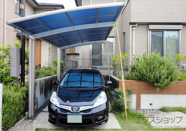 奈良県生駒市ののカーポート レイナポート 積雪〜20cm対応 施工例